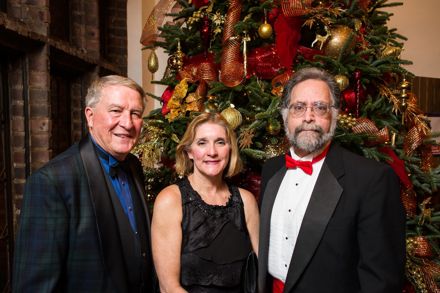 (Left to right) Marv Woodall, Heritage Conservancy Chairman, Mary Lou McFarland, President of the Conservancy of Montgomery County, and Jeffrey L. Marshal, Heritage Conservancy President, at Heritage Conservancy's annual Christmas for Aldie gala on December 2, 2012. Credit: Mike Landis