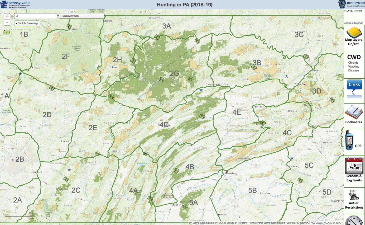 New Map Features State Game Lands, Other Tools | WeConservePA