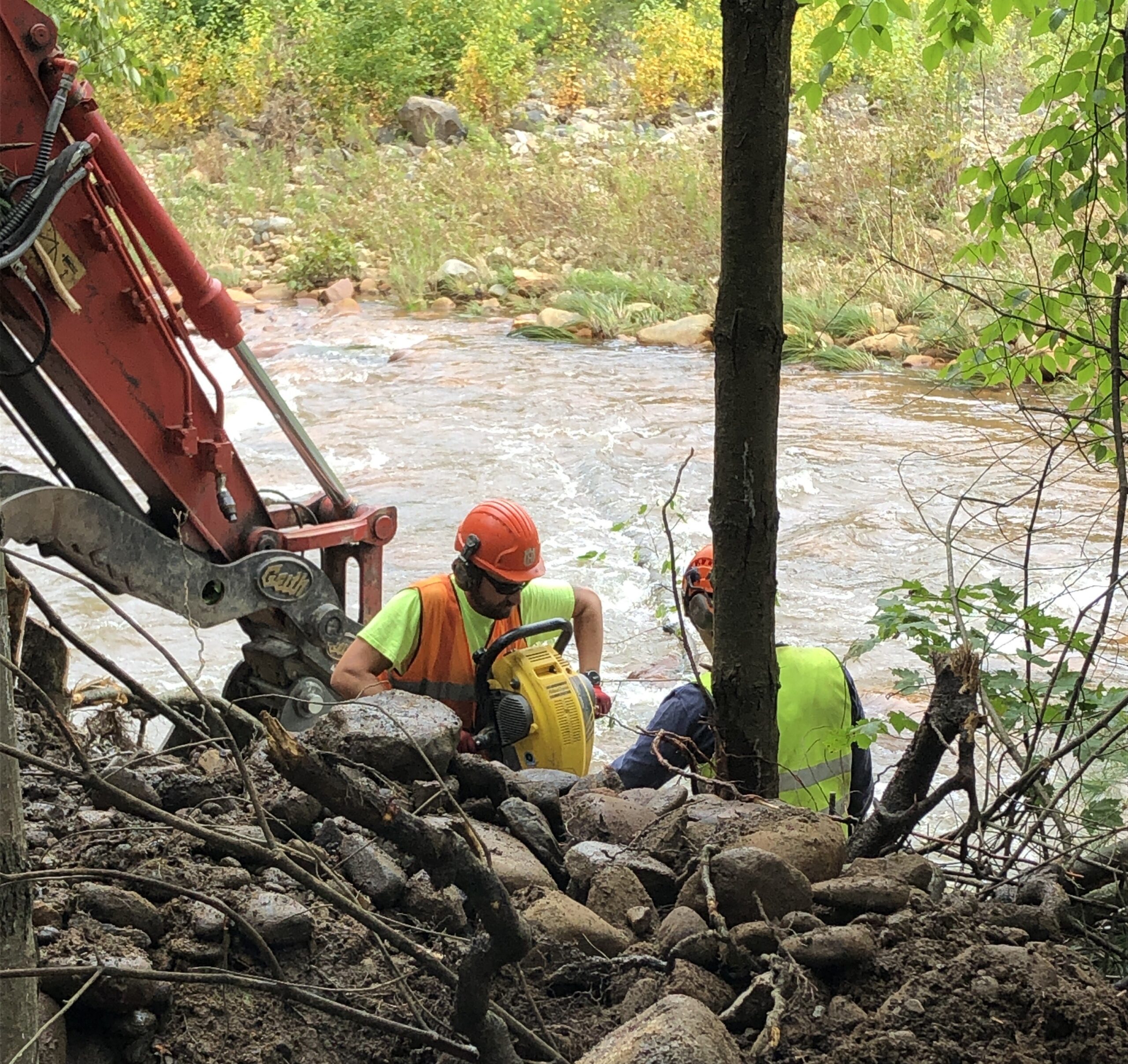 Eroding Riverbank Stabilized and Fish Habitat Created Along Tioga River in Blossburg’s Island Park – Technologist